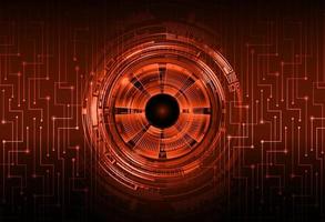 Modern Cybersecurity Eye on Technology Background vector