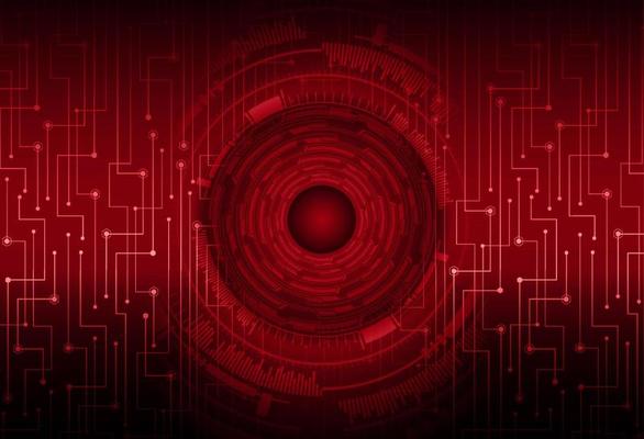 Modern Cybersecurity Eye on Technology Background