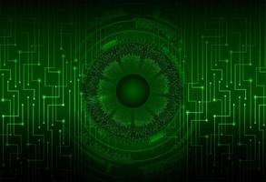 Modern Cybersecurity Eye on Technology Background vector