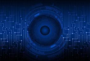 Modern Cybersecurity Eye on Technology Background vector