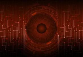 Modern Cybersecurity Eye on Technology Background vector