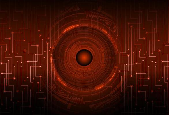 Modern Cybersecurity Eye on Technology Background