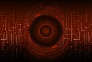 Modern Cybersecurity Eye on Technology Background vector