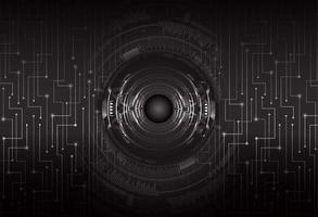 Modern Cybersecurity Eye on Technology Background vector