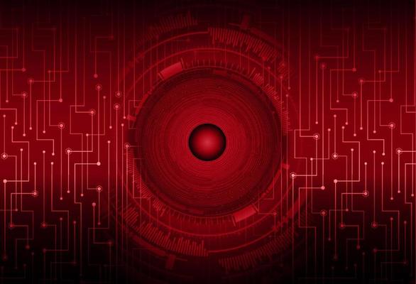 Modern Cybersecurity Eye on Technology Background