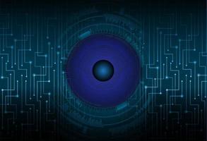 Modern Cybersecurity Eye on Technology Background vector