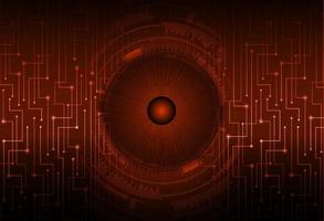 Modern Cybersecurity Eye on Technology Background vector