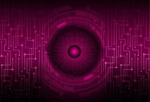 Modern Cybersecurity Eye on Technology Background vector