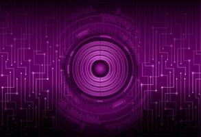 Modern Cybersecurity Eye on Technology Background vector