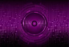Modern Cybersecurity Eye on Technology Background vector