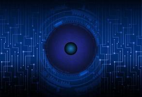 Modern Cybersecurity Eye on Technology Background vector