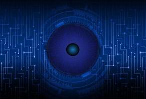 Modern Cybersecurity Eye on Technology Background vector