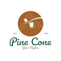 abstract simple pinecone logo design,for business,badge,emblem,pine plantation,pine wood industry,yoga,spa,vector vector