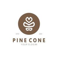 abstract simple pinecone logo design,for business,badge,emblem,pine plantation,pine wood industry,yoga,spa,vector vector