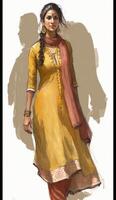 indian Girl modern full figure salwar kurta teenager girl photo