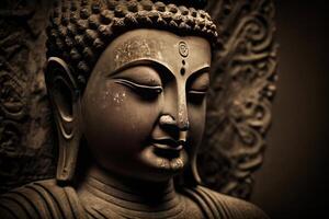 buddha photo close up image generative AI
