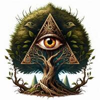 clipart of a illuminati tree illustration image photo
