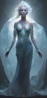 A spectral goddess translucent celestial image photo