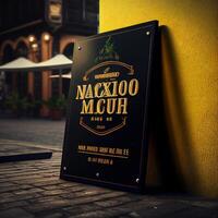 sign board mockup image photo