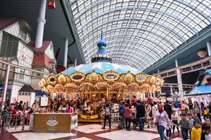 SEOUL, SOUTH KOREA - APR 24, 2019-The Indoor Adventure world of Lotte World theme park. Lotte World is a major recreation complex in Seoul, South Korea. photo