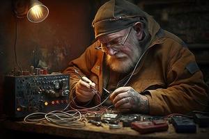 soldering image with iron kit photo