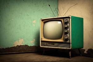 old tv stock photo