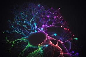 neural networks in neon photo