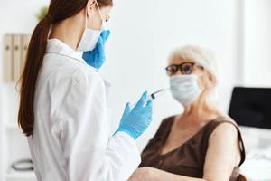 patient and doctor covid passport virus epidemic photo