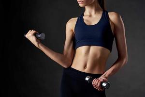 atlético mujer Delgado figura rutina de ejercicio motivación ejercicio foto