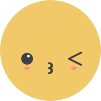 dessin animé emoji avec faciale expression png