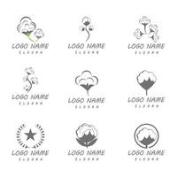 Cotton Logo Template vector symbol nature