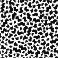 Vector seamless pattern with brush small strokes. Black color on white background. Hand painted grange texture. Ink simple elements. Endless fabric print.