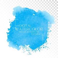 Vector digital watercolor brush stain. Colorful painted stroke for backdrop. Artistic painted background.