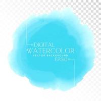 Vector digital watercolor brush stain. Colorful painted stroke for backdrop. Artistic painted background.