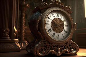 clock image small clock in a house photo