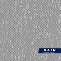 Seamless rainfall texture. Rain drop effect. Vector