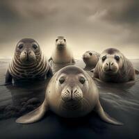 seal illustration AI Generated photo