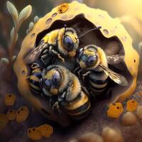 honey bee illustration photo