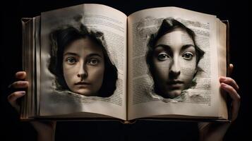 creativo foto manipulación mundo libro día - generativo ai