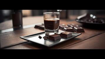 Photo of caffee and chocolate, In a distance, Minimalis -