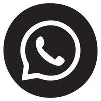 icono medios de comunicación social whatsapp vector