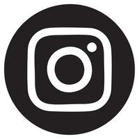 icon media social instagram vector