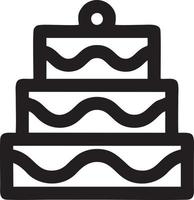 Cake icon symbol vector image. Illustration of the bakery birthday isolated design image. EPS 10