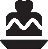 Cake icon symbol vector image. Illustration of the bakery birthday isolated design image. EPS 10