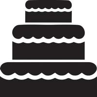 Cake icon symbol vector image. Illustration of the bakery birthday isolated design image. EPS 10