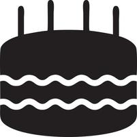 Cake icon symbol vector image. Illustration of the bakery birthday isolated design image. EPS 10