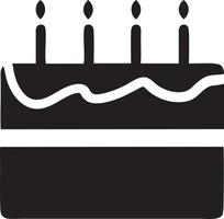 Cake icon symbol vector image. Illustration of the bakery birthday isolated design image. EPS 10