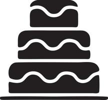 Cake icon symbol vector image. Illustration of the bakery birthday isolated design image. EPS 10