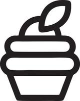 Cake icon symbol vector image. Illustration of the bakery birthday isolated design image. EPS 10