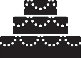 Cake icon symbol vector image. Illustration of the bakery birthday isolated design image. EPS 10